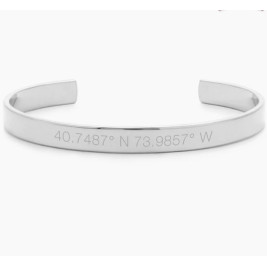 Coordinate Cuff Bracelet Bangle